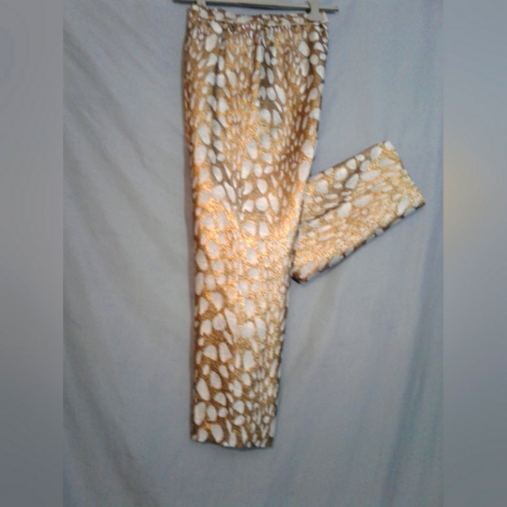 Dries Van Noten  gold tweed pants